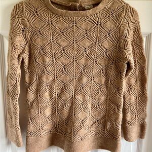 J. Crew Textured Tan Sweater